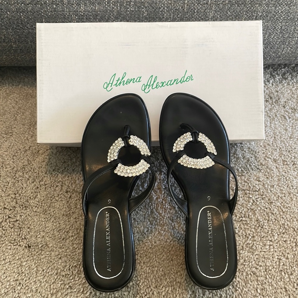 Athena Alexander black sandals